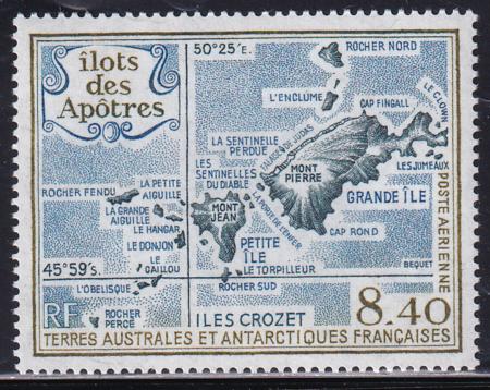 French Southern & Antartic Territories C103 Apostle Is., Map