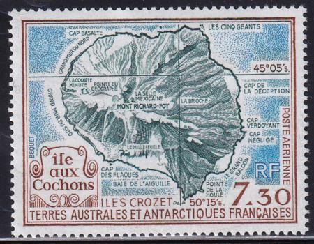 French Southern & Antartic Territories C109 Map