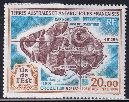 French Southern & Antartic Territories C136 Map