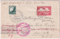 Luxembourg / Germany1936 10th North America Flight Cover