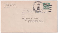US 1918 C2 First Day of Rate Cover from New York to Boston