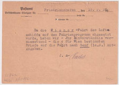 Germany 1930 Cancelled Vienna Flight