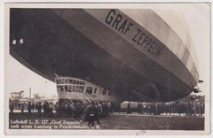 Germany 1930 Netherlands Zeppelin Flight PPC