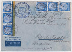 Germany 1933 1st South American Flight Cover on Zepp Postal Stationery