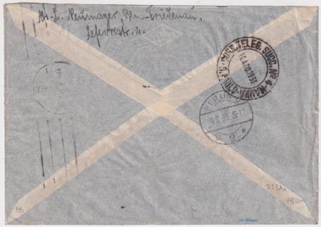 Germany 1933 Zeppelin 4th South America Flight Cover