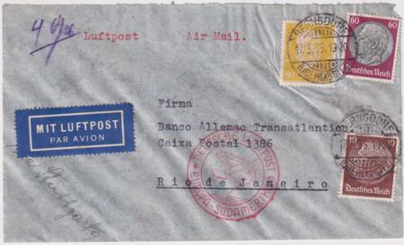 Germany 1935 4th South American Flight Cover