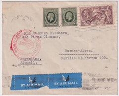 Great Britain 1939 Airmail Cover to Buenos Aires, Argentina