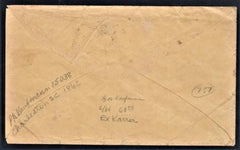 US Back Of Book - Confederate States of America 1b Dark Green Pair on Cover Charleston, SC to Athens, GA