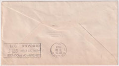 US 1933 C18 Chicago Flight, Miami - Chicago, Rice Silver Cachet