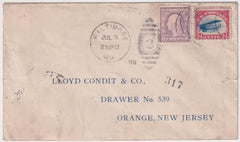 US 1918 C3 on Baltimore - New Jersey Flight