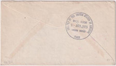 US 1929 Catapult Flight Bremen to Bremen Sent to U.S. Embassy in France