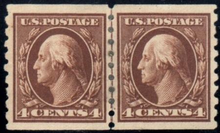 US 395 Washington / Franklin XF Mint Hinged Line Pair