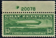 US C13 Airmail XF-SUP Top Plate # Single PSE