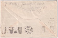 Sweden 1936 10th North America Flight  Cover Sent to New York