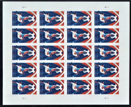 US 5754a Modern Imperf Women's Soccer Sheet