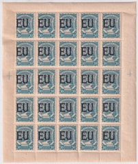 Colombia / US 1928 SCADTA Consular Ovpts "EU", CLEU62 Full Sheet