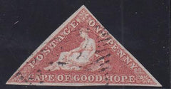 Cape Of Good Hope 3a Used VF Dull Red