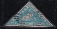 Cape Of Good Hope 9 Used VF Milky Blue - Nice Margins - Closer