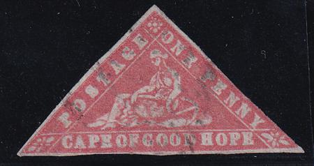 Cape Of Good Hope 7b Used F-VF Carmine 2 1/2 Margins
