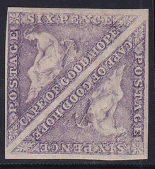 Cape Of Good Hope 14 Mint VF Square Pair OG Worn Impression