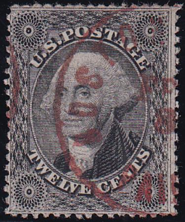US 36 Early Classics Used F-VF 4 Strong Frame Lines, Clear Red Boston Cds