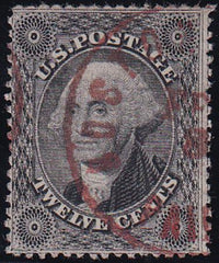 US 36 Early Classics Used F-VF 4 Strong Frame Lines, Clear Red Boston Cds