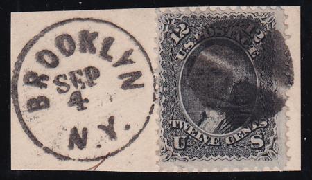 US 97 Early Classics Used F+ On Piece, Full Brooklyn + Cancel