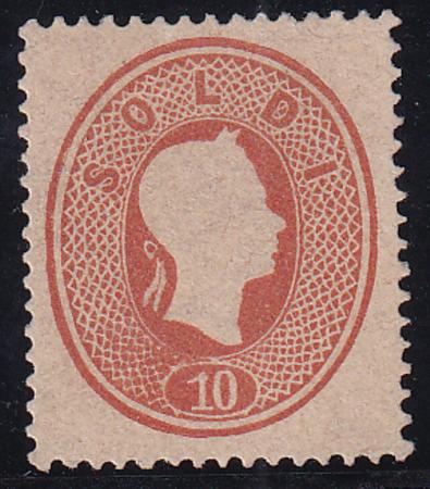 Austria - Lombardy - Venetia 14 Mint VF No Gum - Signed Bloch
