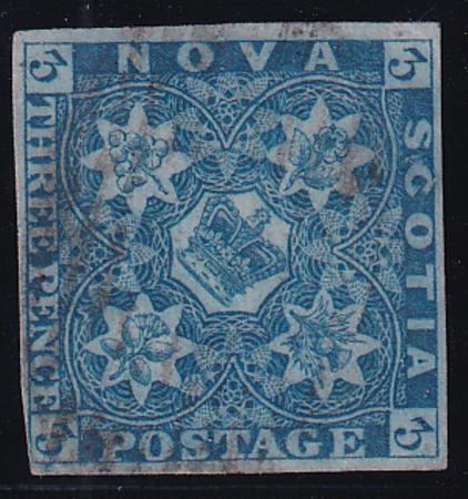 Nova Scotia 2 Used F-VF 3 3/4 Margins, Just Touches LL