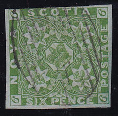 Nova Scotia 4 Used F-VF 3 1/2 Margins, Along Edge UL