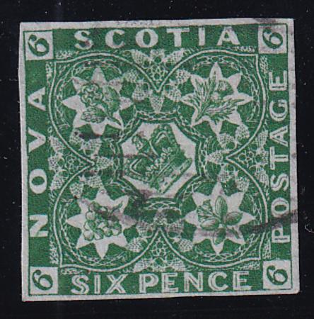 Nova Scotia 5 Used VF 4 Margins, Light Thin