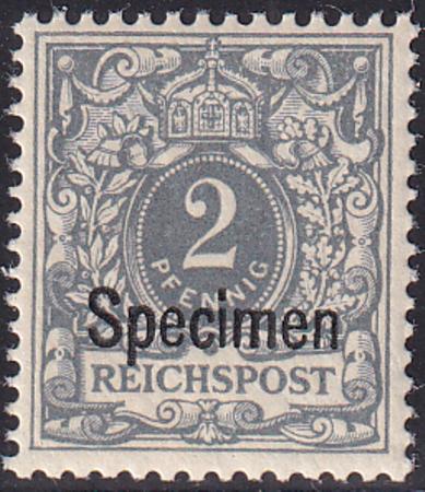 Germany 52 Spec. Mint NHF-VF Specimen Overprint