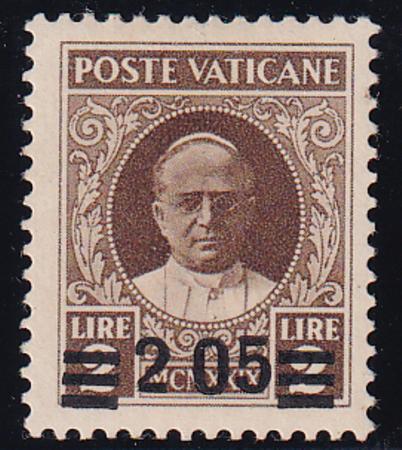 Vatican City 37c Mint LH VF Missing Comma, Signed Diena