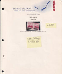 US Possessions - Ryukyu Islands 16-16BNH Small Collection On Bush Pages