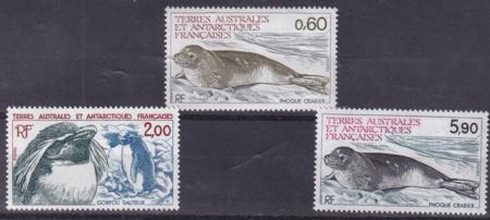 French Southern & Antarctic Territories 107-110 Penguins, Seals