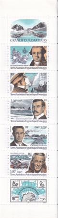 French Southern & Antartic Territories 269-73 Explorers Booklet Pane