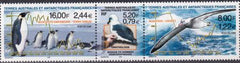 French Southern & Antartic Territories 277a Bird Studies Strip Of 3