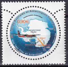 French Southern & Antartic Territories 335 Airplane, Map