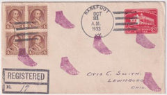US Kentucky, Barefoot 709, U525 Fancy Cancel Cover, Foot