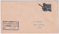 US Illinois  Chicago Ridge 697 Fancy Cancel Cover  Witch Riding Broom