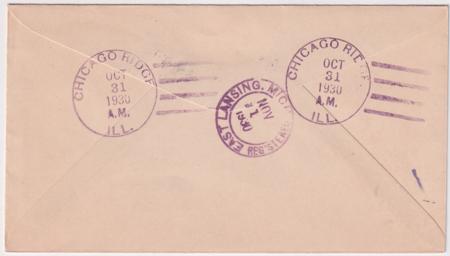 US Illinois, Chicago Ridge 697 Fancy Cancel Cover, Witch Riding Broom