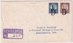 US Illinois  Dwight 557  564 Fancy Cancel Cover