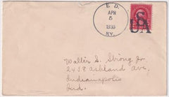 US Kentucky, Ed 657  Fancy Cancel Cover,  "USA"