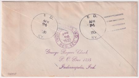 US Kentucky, Ed 632, 634, 642, 651 Fancy Cancel Cover, Double Headed Eagle