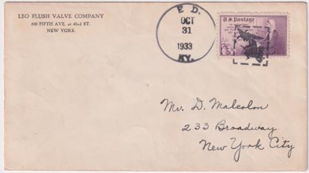 US Kentucky  Ed 738 Fancy Cancel Cover  Witch  Cat in Square