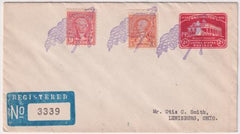 US Arizona  Fladstaff 640  711  U525 Fancy Cancel Cover  American Flag