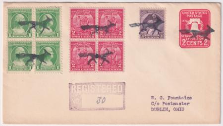 US Arkansas  Fox 704  708  717  U522 Fancy Cancel Cover  Fox