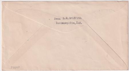US Indiana, Indianapolis 635, 680 Fancy Cancel Cover, Double Headed Eagle