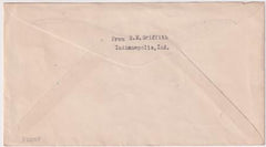 US Indiana, Indianapolis 635, 680 Fancy Cancel Cover, Double Headed Eagle