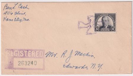 US California  Los Angeles 622 block Fancy Cancel Cover